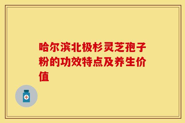 哈尔滨北极杉灵芝孢子粉的功效特点及养生价值