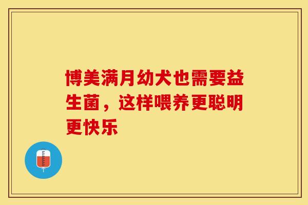 博美满月幼犬也需要益生菌,这样喂养更聪明更快乐 博美满月幼犬也需要益生菌,这样喂养更聪明更快乐
