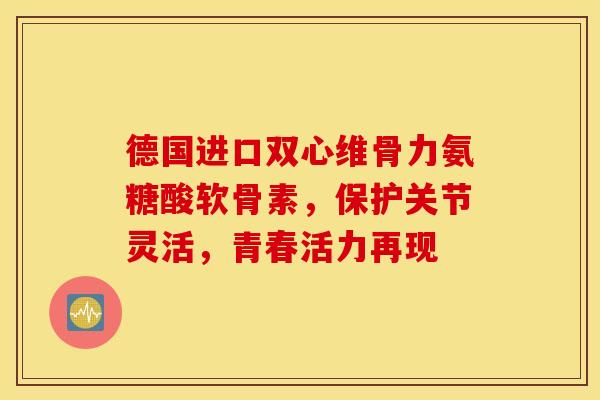 德国进口双心维骨力氨糖酸软骨素，保护关节灵活，青春活力再现