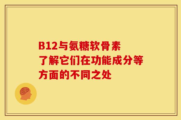 B12与氨糖软骨素 了解它们在功能成分等方面的不同之处