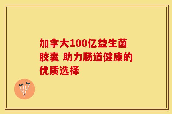 加拿大100亿益生菌胶囊 助力肠道健康的优质选择 加拿大100亿益生菌胶囊 助力肠道健康的优质选择