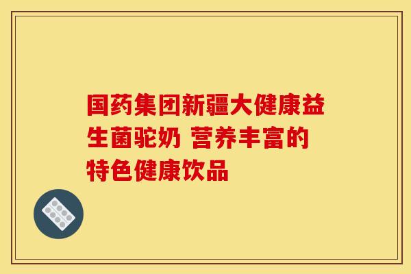 国药集团新疆大健康益生菌驼奶 营养丰富的特色健康饮品