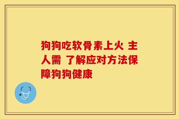 狗狗吃软骨素上火 主人需 了解应对方法保障狗狗健康