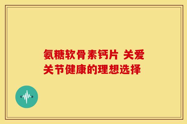氨糖软骨素钙片 关爱关节健康的理想选择