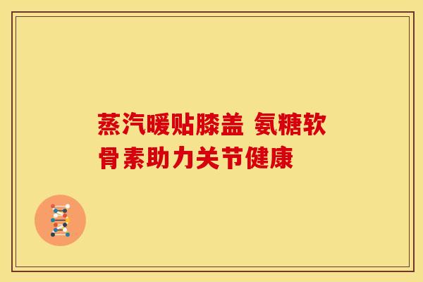 蒸汽暖贴膝盖 氨糖软骨素助力关节健康