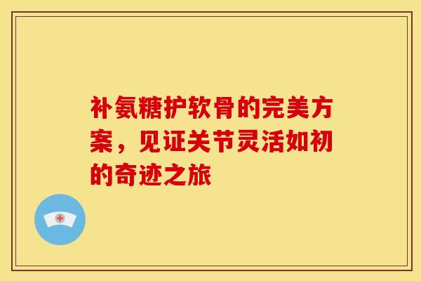 补氨糖护软骨的完美方案，见证关节灵活如初的奇迹之旅
