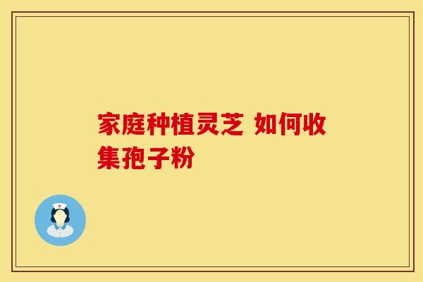 家庭种植灵芝 如何收集孢子粉