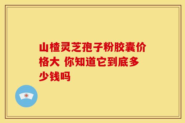 山楂灵芝孢子粉胶囊价格大 你知道它到底多少钱吗