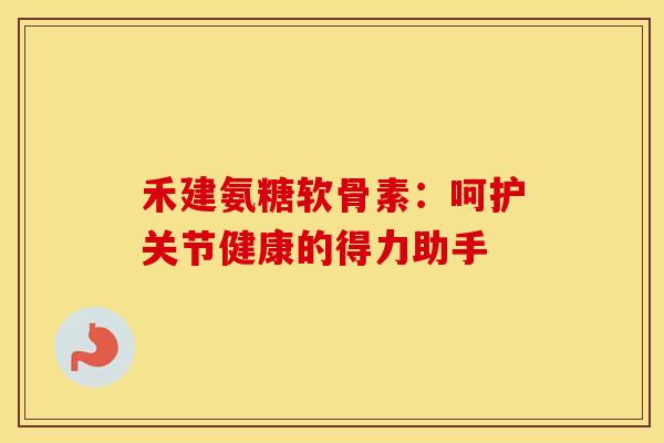 禾建氨糖软骨素：呵护关节健康的得力助手