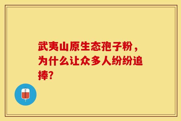 武夷山原生态孢子粉，为什么让众多人纷纷追捧？