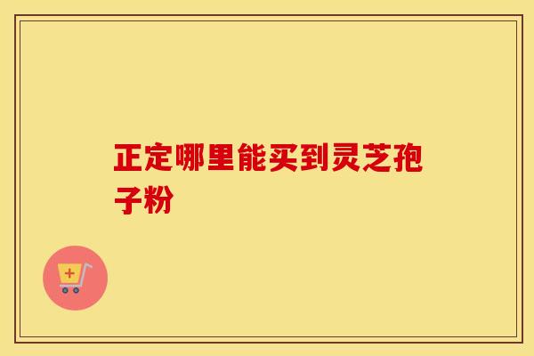 正定哪里能买到灵芝孢子粉